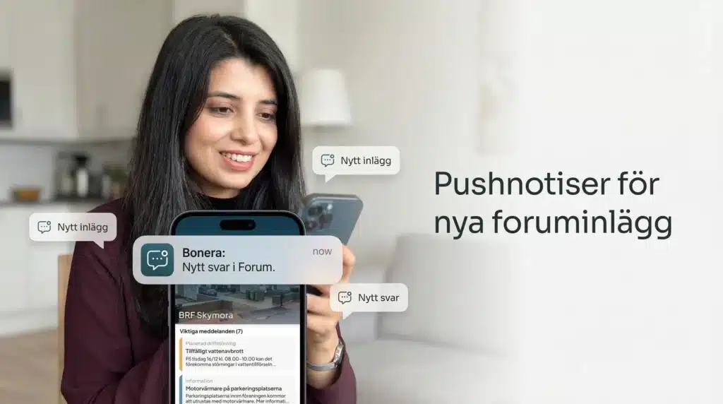 Pushnotiser för nya foruminlägg